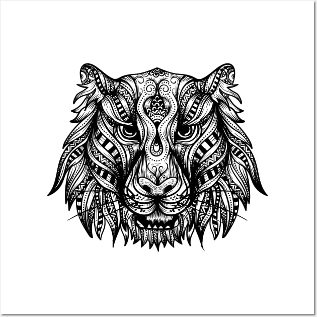 Mandala Tiger Wall Art by Urban_Vintage